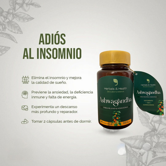ASHWAGANDHA 60 CAPSULAS / ENERGIA FISICA,MENTAL